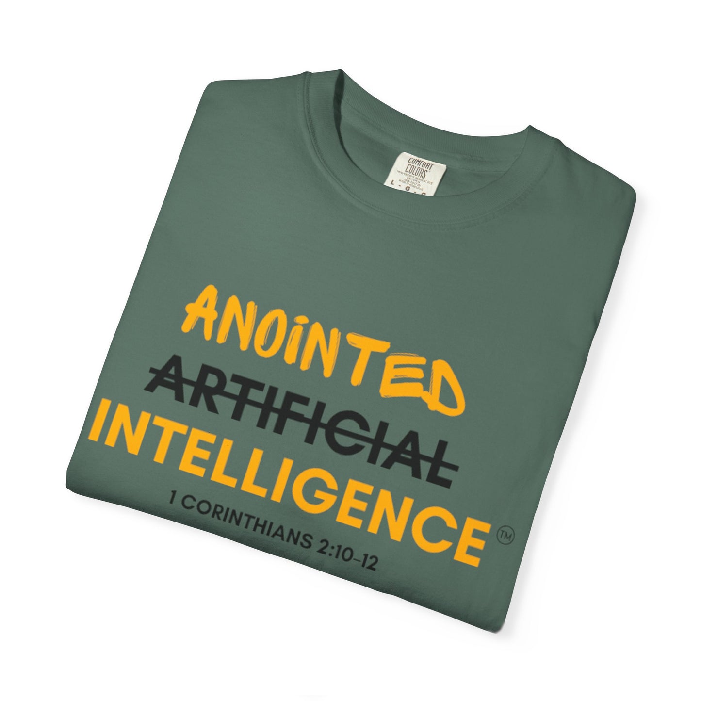 Anointed (Not Artificial) Intelligence T-Shirt — Christian Faith Graphic Tee