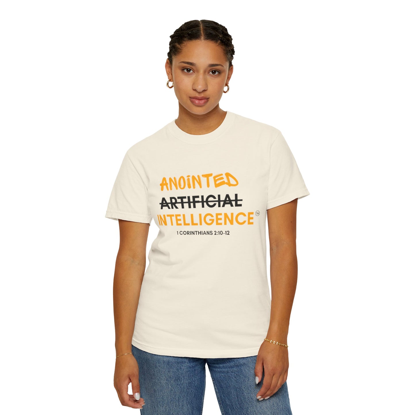 Anointed (Not Artificial) Intelligence T-Shirt — Christian Faith Graphic Tee