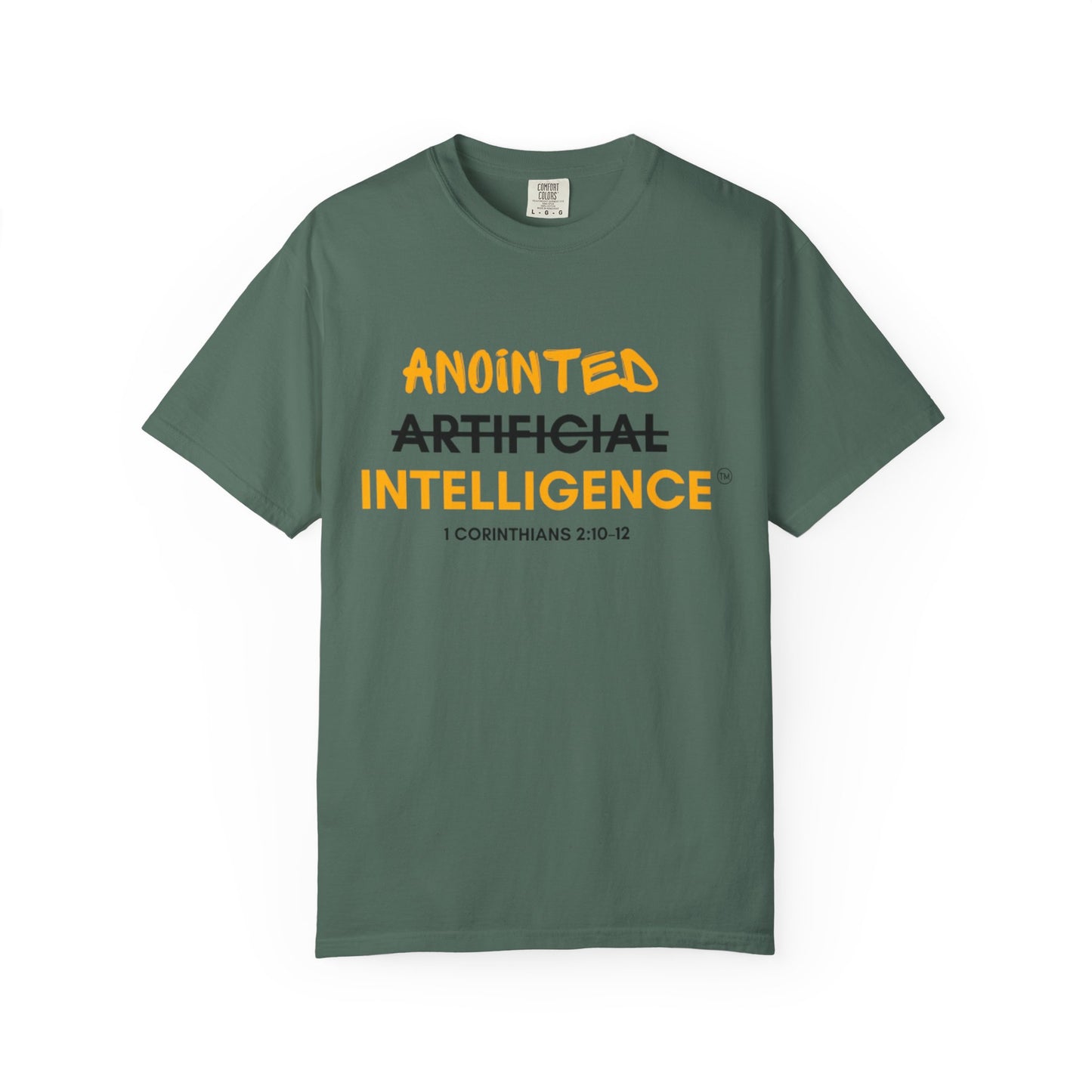 Anointed (Not Artificial) Intelligence T-Shirt — Christian Faith Graphic Tee