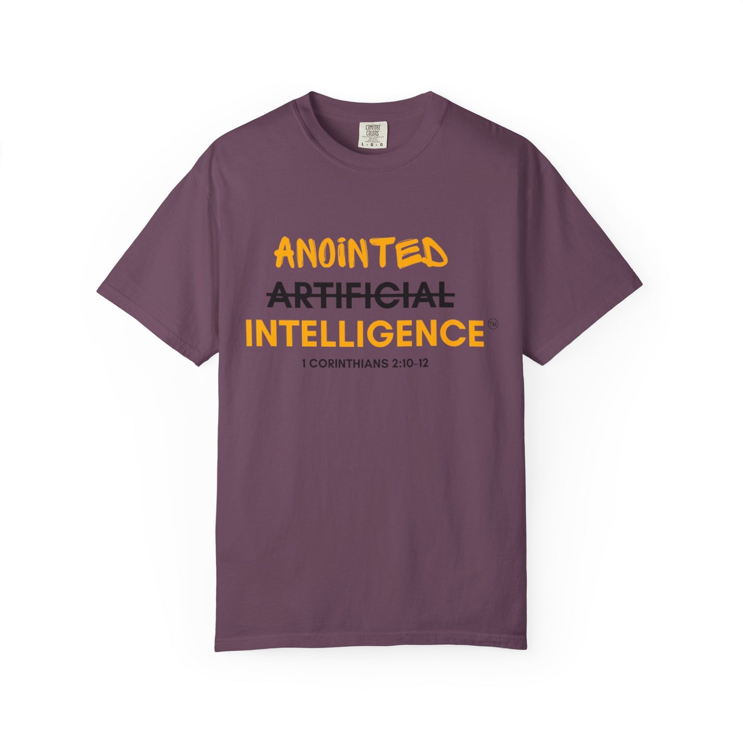 Anointed (Not Artificial) Intelligence T-Shirt — Christian Faith Graphic Tee